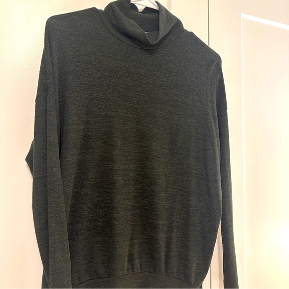 Wilfred Free Aritzia Green Black Turtleneck Loose Oversized Fit Size XXS Women’s - Picture 2 of 10